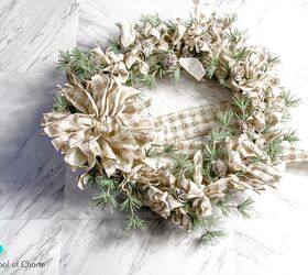 15 winter wreaths we re so ready to hang on our doors, DIY a modern farmhouse wreath for the holidays