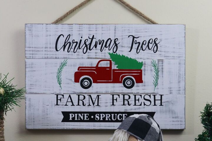 cartaz da rvore de natal placa de madeira de natal sinal de madeira e vinil
