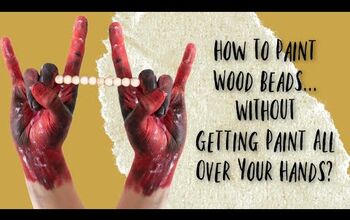 Cómo pintar cuentas de madera sin mancharse las manos de pintura