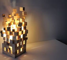 lamp in minecraft style