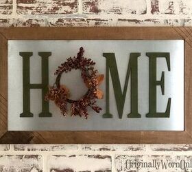 how to create this home sign