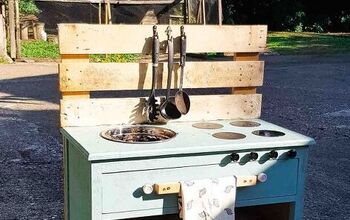 Cheap Mud Kitchen From Upcycled Junk