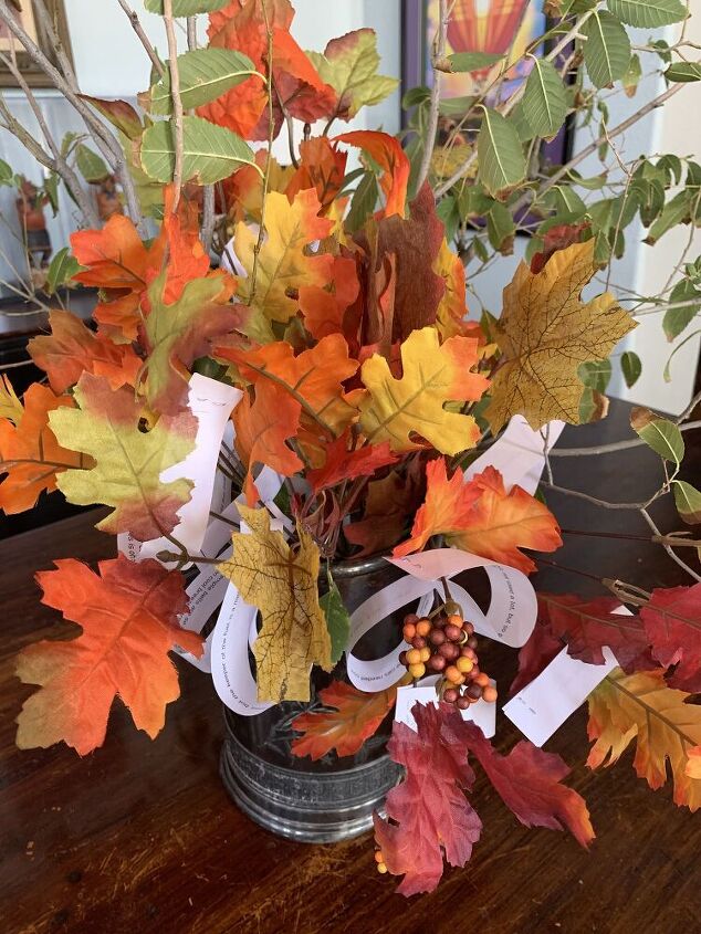 a thankful tree a centerpiece for your table to give thanks