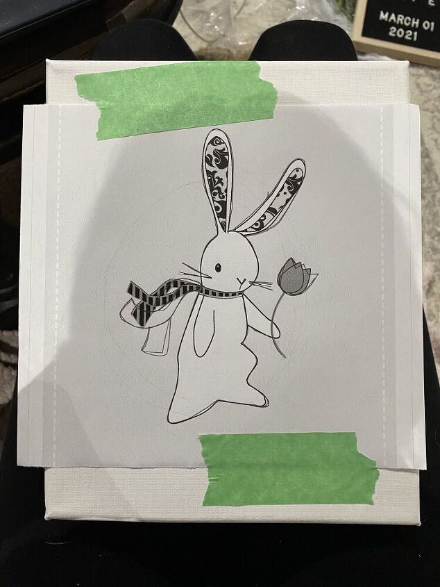 Embroidered Canvas Line Art Hometalk