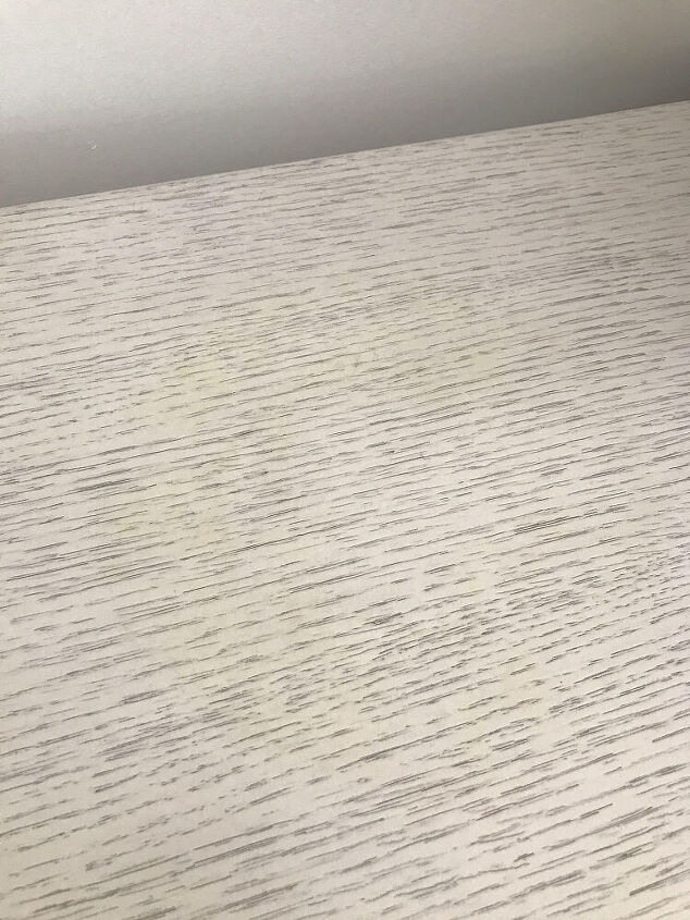 q how to remove yellow moisture stain from white furniture