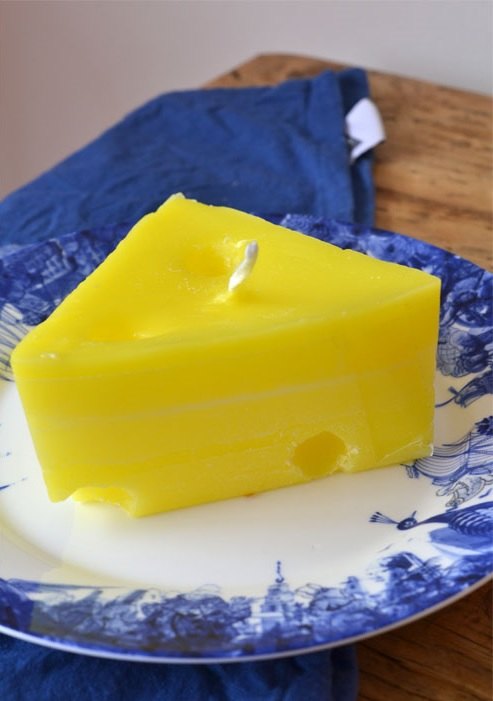 como fazer uma vela de queijo