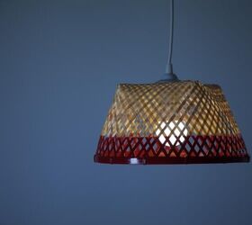 lamp from wicker basket