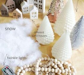 how to decorate your shelf with a christmas village