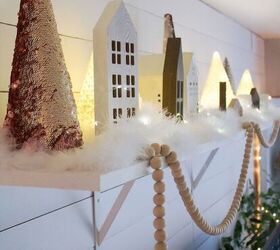 how to decorate your shelf with a christmas village