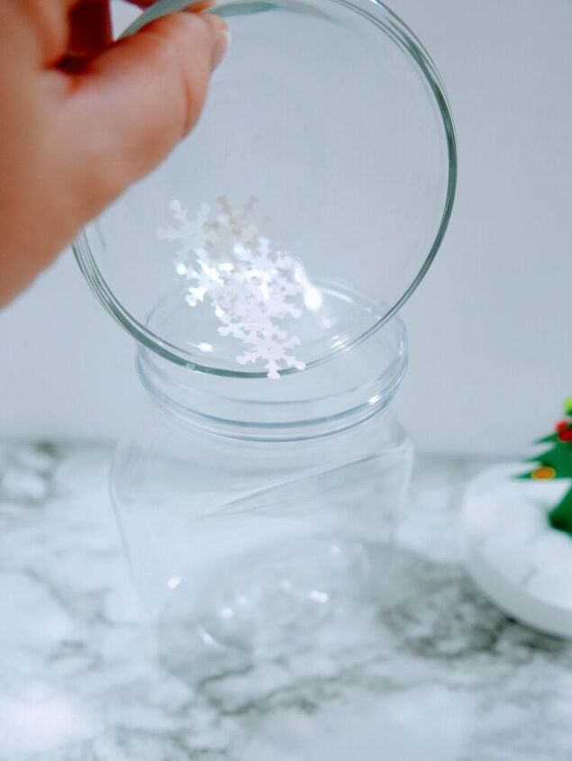 christmas snow globe without water