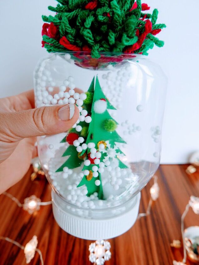 christmas snow globe without water