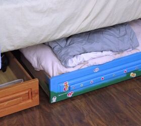 13 beautiful things you can do with that spare drawer, Maximize storage space with an under the bed roll out drawer