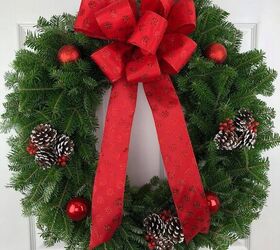 7 stunning seasonal wreath ideas from nick s seasonal decor, Make an easy yet beautiful wreath for the hol