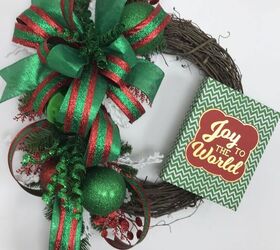 7 stunning seasonal wreath ideas from nick s seasonal decor, Spark joy with this classic Christmas wreath