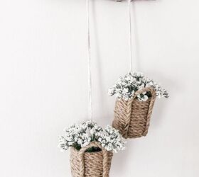 s 15 clever ways to fake high end decor in your home, Dollar Tree Hanging Baskets