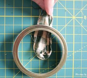 Use a mason jar ring and some scraps as an adorable accent