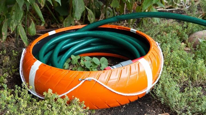 how to make a hose guard for the garden