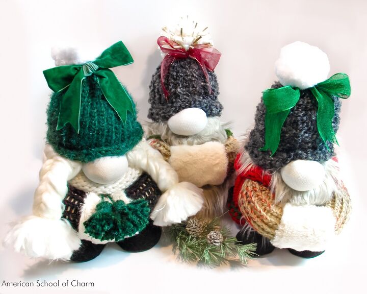 s 16 of our all time favorite christmas upcycles, Knit your own adorable winter gnomes