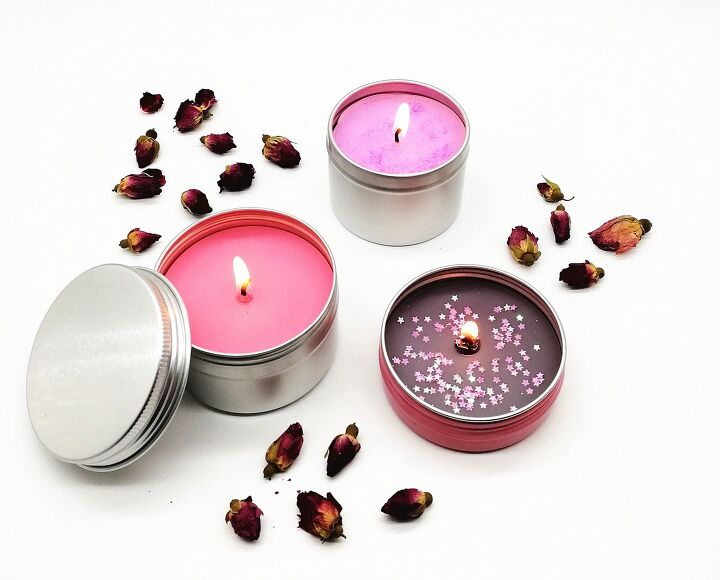 s 20 candles you should make this season, Upcycle leftover tins into adorable homemade candles