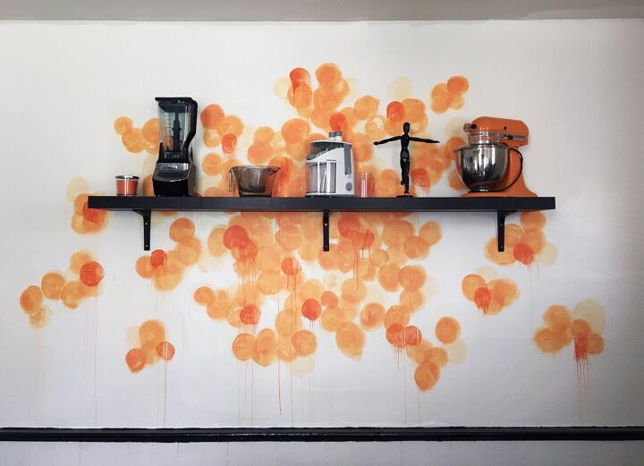 16 maneras increbles en que la gente est pintando sus paredes, P ngase art stico con una pared de acento de estilo acuarela