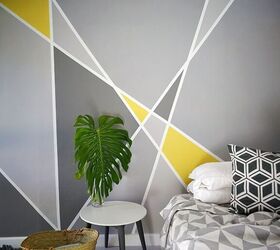 16 unbelievable ways people are painting their walls, Go geometric with an easy and eye catching accent wall