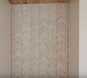 16 unbelievable ways people are painting their walls, Jazz up any room with a hand stamped herringbone accent wall