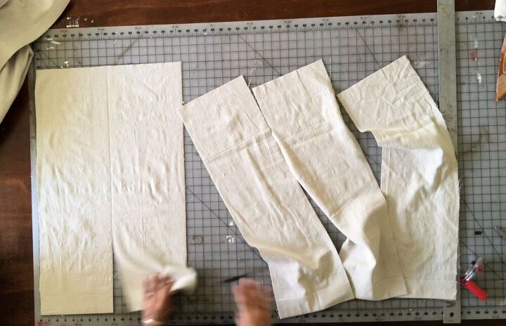 caixa plissada de costura baixa diy usando pano drapeado