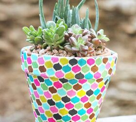 how to make diy fabric wrapped pots