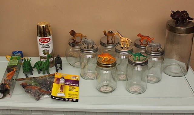 how to make a diy animal jar organizer