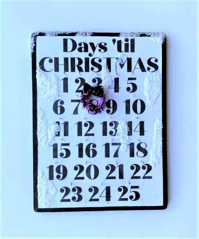 diy advent calendar sign
