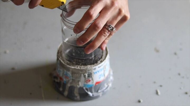 make your own mini firepit out of recycled objects, Easy DIY mini firepit