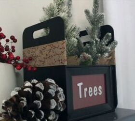 dollar store christmas decor, Cute Christmas tree tote