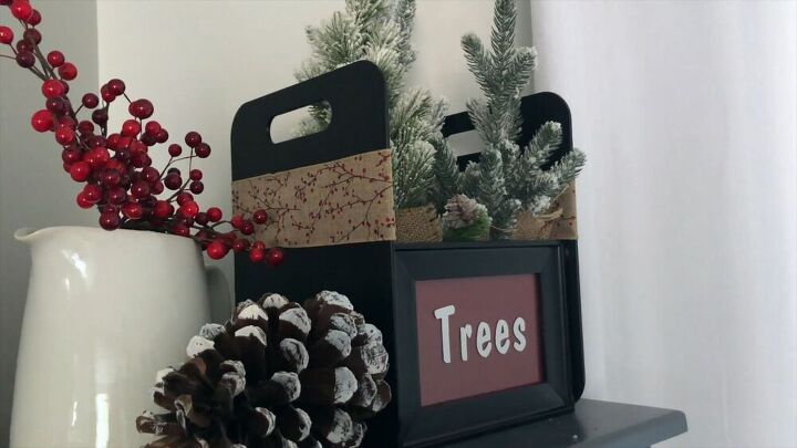 dollar store christmas decor, Cute Christmas tree tote