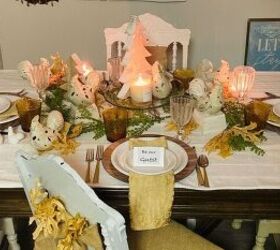s 20 easy ways to get a gorgeous thanksgiving table, Create a gorgeous turkey themed Thanksgiving table scape