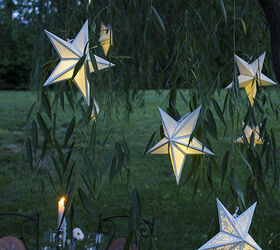 s 30 magical ways to make your home feel more merry and bright, Get that gorgeous seasonal glow with DIY paper star lanterns