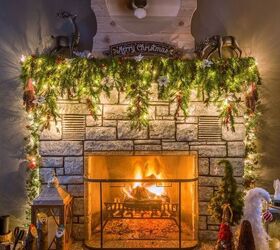 s 30 magical ways to make your home feel more merry and bright, Jazz up your narrow mantel with enchanting Christmas garlands