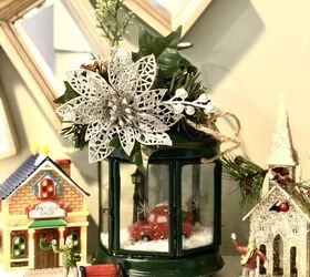 s 30 magical ways to make your home feel more merry and bright, Get creative with Christmas decor in a faux globe lantern