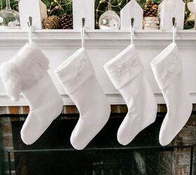 s 30 magical ways to make your home feel more merry and bright, Decorate your mantle with DIY felt Christmas stockings