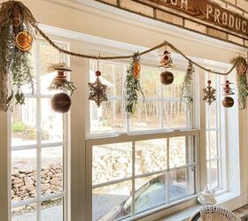 s 30 magical ways to make your home feel more merry and bright, Spice up your seasonal decor with a dried fruit and herb garland