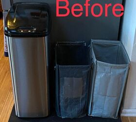 Almacenamiento de reciclaje y espacio extra en el mostrador Upcycle