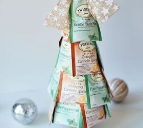tea bag christmas tree