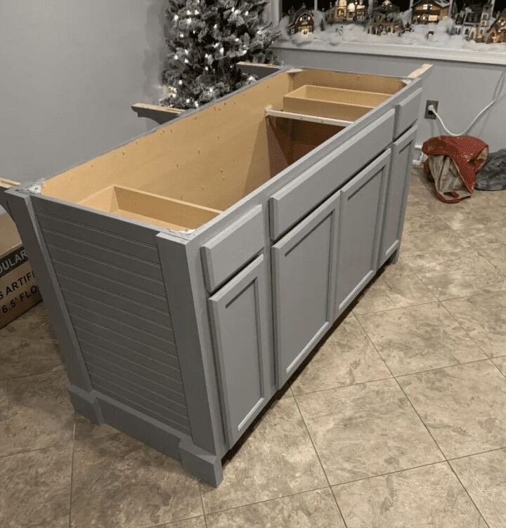 diy makeover butcher block top kitchen island