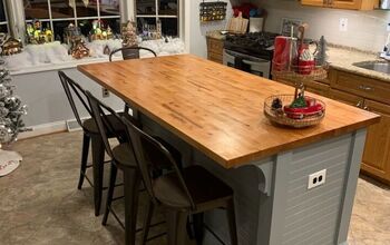 DIY Makeover : Butcher Block Top Kitchen Island