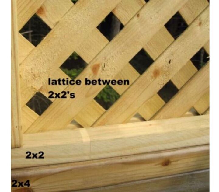 adding lattice privacy screening to a deck