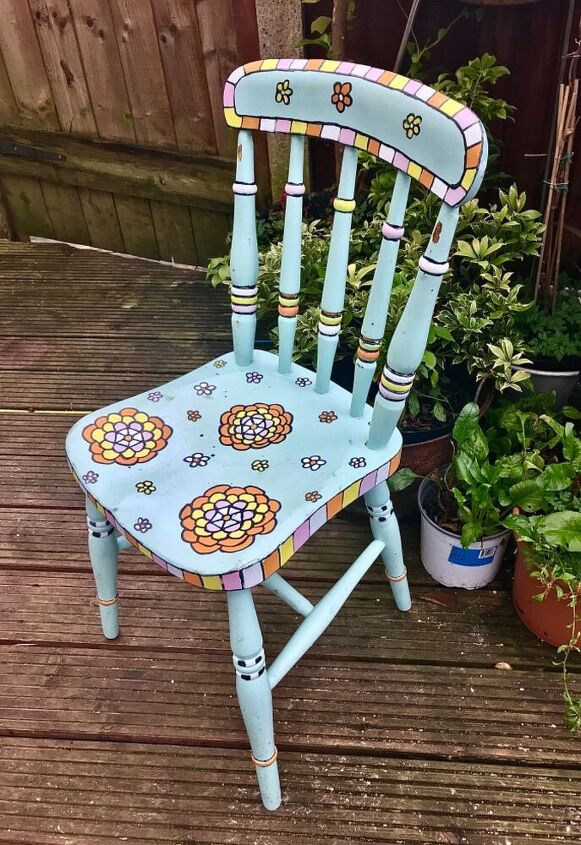 cmo alegrar una silla con rotuladores de pintura, A adir dise o a una silla