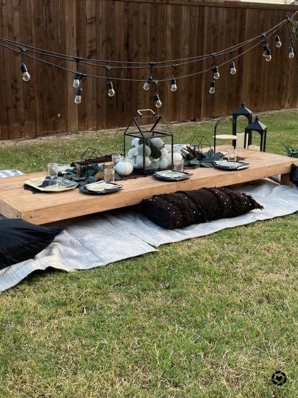 mesa de picnic diy