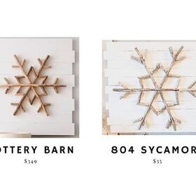 pottery barn inspired diy christmas snowflake