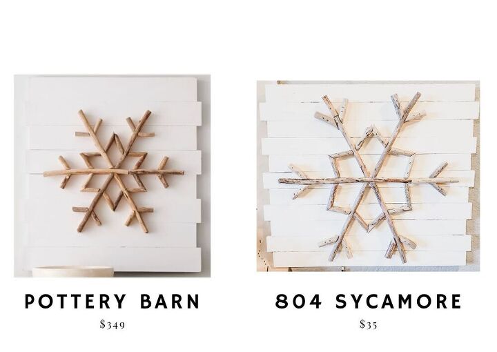 pottery barn inspired diy christmas snowflake