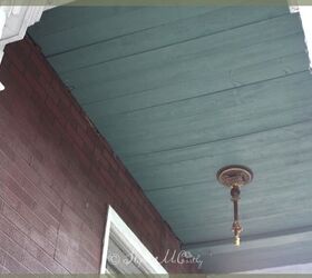 blue green barnwood porch ceiling our twist on haint blue
