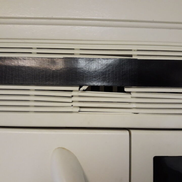 q how can i replace or fix this over stove microwave vent cover brkn